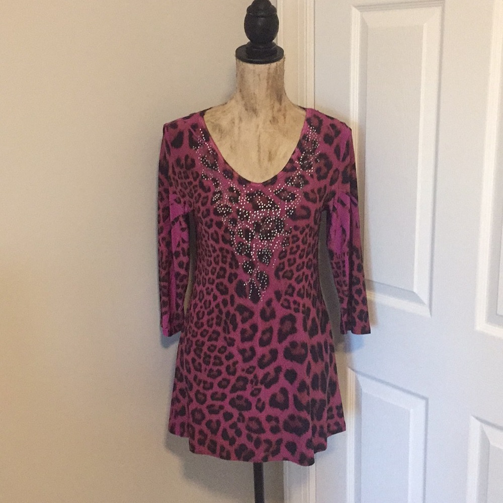 Leopard print dressy top